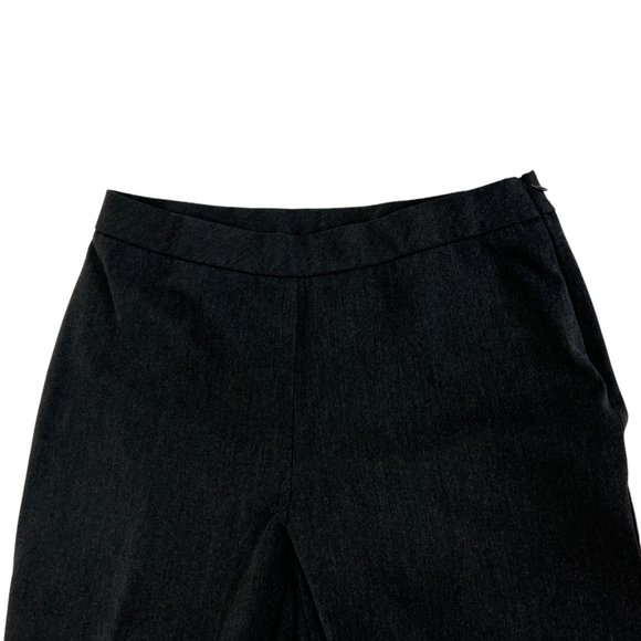 Investments Charcoal Gray 5th Ave Side Zip Slim Fit Pants Size 10 Short - Picture 3 of 13
